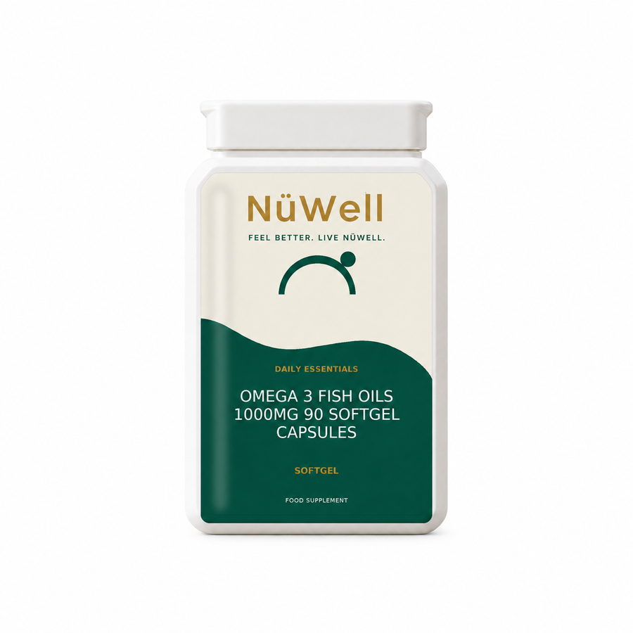 NÜWELL Omega 3 Fish Oil 1000mg supplement