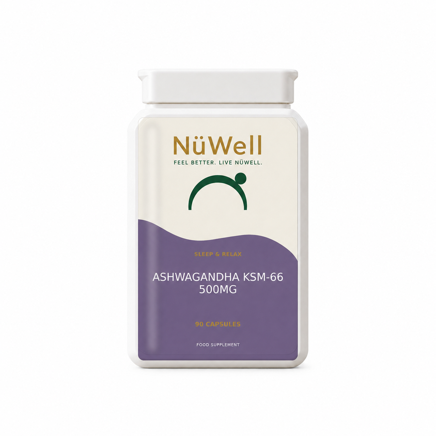 NÜWELL Ashwagandha KSM-66 500mg supplement